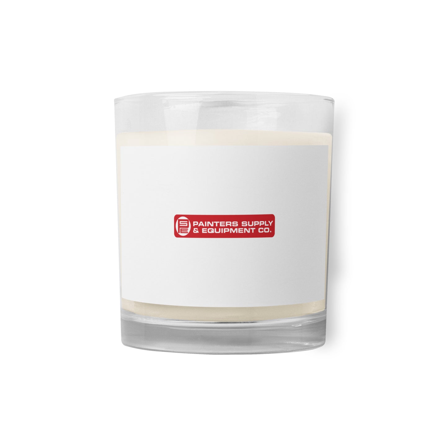 Glass jar soy wax candle