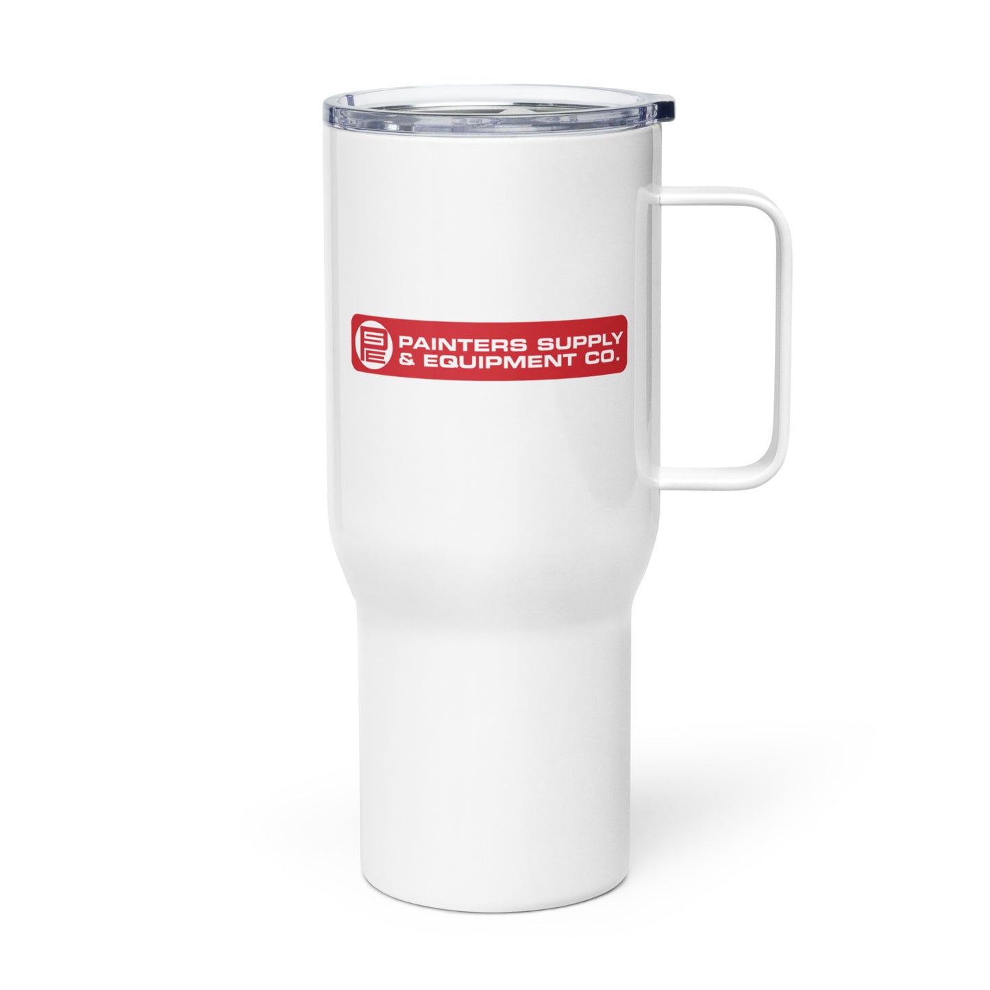 Travel mug with a handle